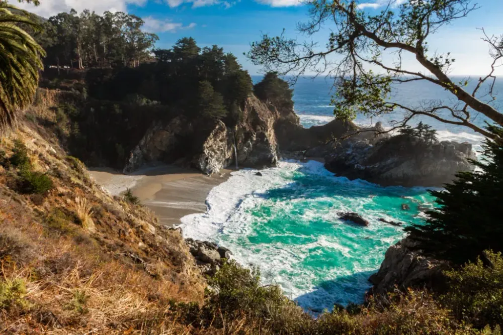 Coastline at Pfieffer Big Sur State Park, California